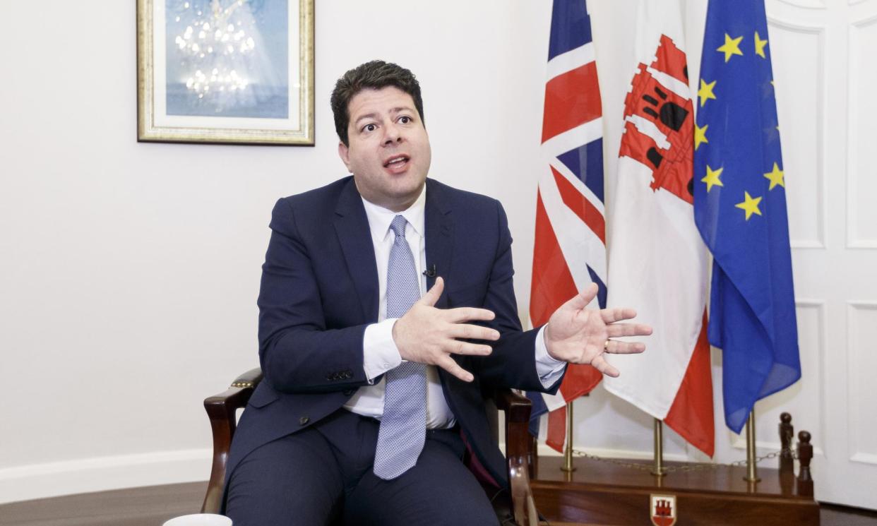 <span>Fabian Picardo, Gibraltar’s chief minister. A former police commissioner claims he was pressed into early retirement after seeking to execute a search warrant against someone close to Picardo.</span><span>Photograph: Daniel Ochoa de Olza/AP</span>
