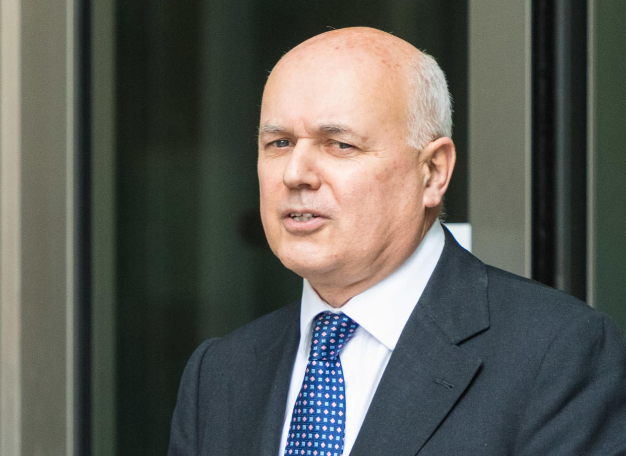 LONDON, UNITED KINGDOM - JULY 16: Former Work and Pensions Secretary Iain Duncan-Smith speaks to the media after attending the BBC's Andrew Marr Show at Broadcasting House on July 16, 2017 in London, England.  PHOTOGRAPH BY Paul Davey / Barcroft Images  London-T:+44 207 033 1031 E:hello@barcroftmedia.com - New York-T:+1 212 796 2458 E:hello@barcroftusa.com - New Delhi-T:+91 11 4053 2429 E:hello@barcroftindia.com www.barcroftimages.com (Photo credit should read Paul Davey / Barcroft Media via Getty Images / Barcroft Media via Getty Images)