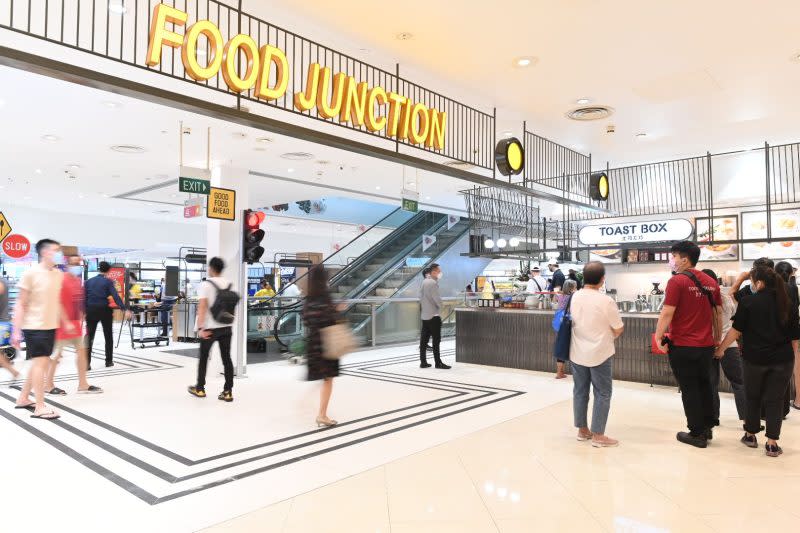 revamped food junction lot one - food court entrance