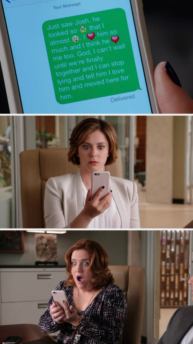 screenshot of text from season 1 episode 11 of Netflix's "Crazy Ex Girlfriend"