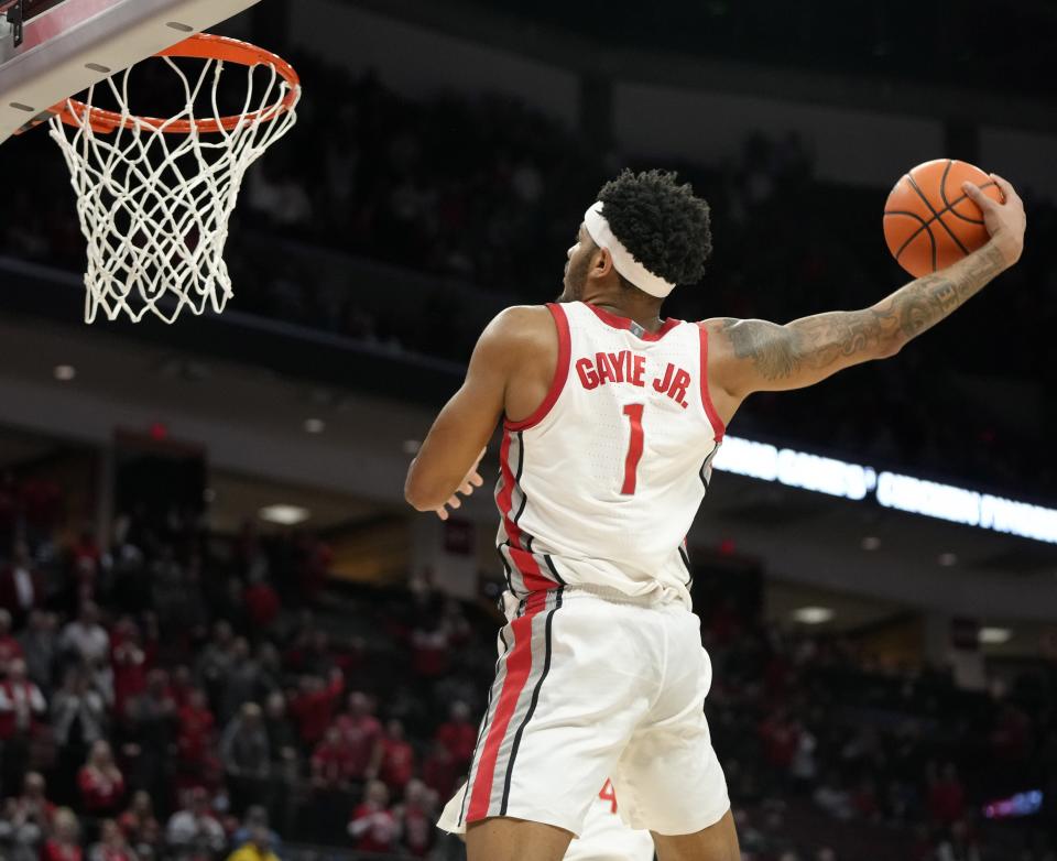 Roddy Gayle Jr., who averaged 13.5 points per game for Ohio State this season, has two years of eligibility remaining.