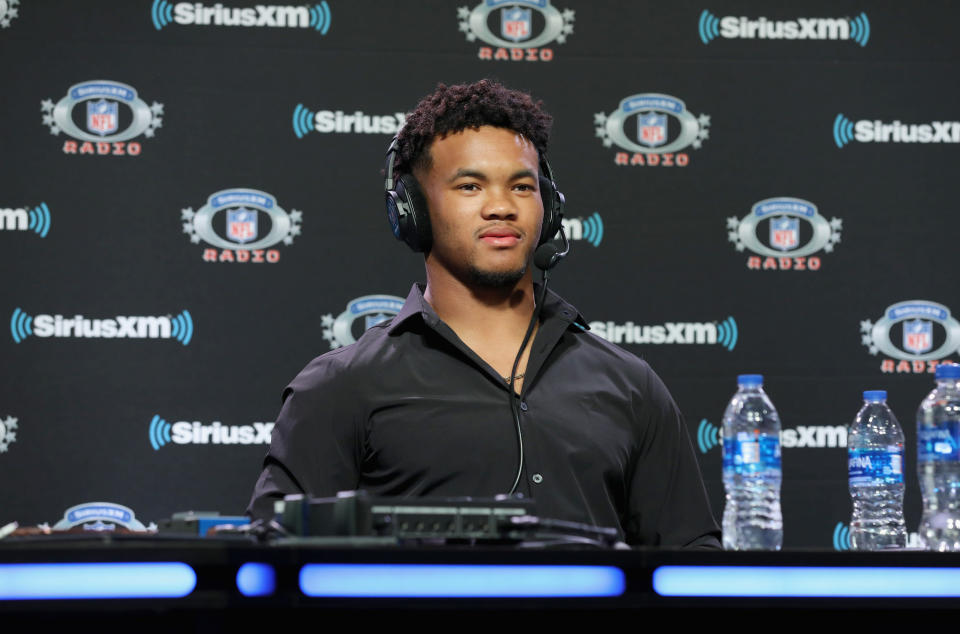 ATLANTA, GEORGIA - JANUARY 31: Kyler Murray attends SiriusXM at Super Bowl LIII Radio Row on January 31, 2019 in Atlanta, Georgia. (Photo by Cindy Ord/Getty Images for SiriusXM)