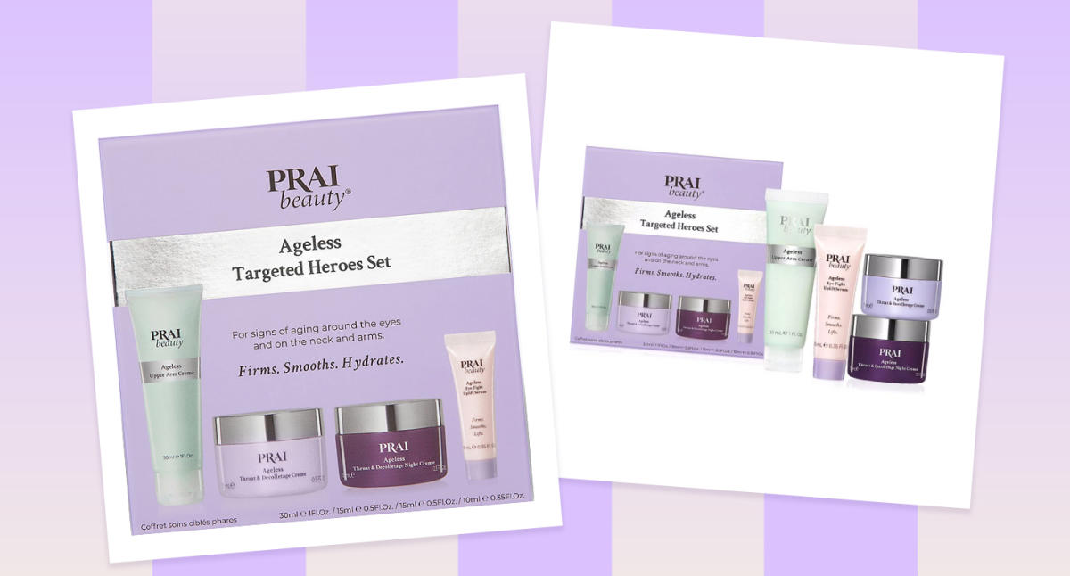  PRAI Beauty Ageless Day and Night Neck Creme Set, 1 Throat &  Decolletage Day Creme and 1 Throat & Decolletage Night Creme