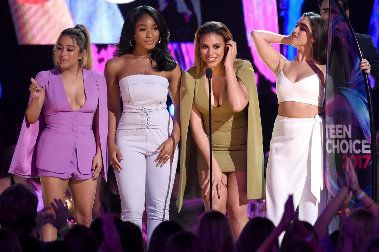 All over: Ally Brooke, Normani Kordei, Dinah Jane, and Lauren Jauregui of Fifth Harmony: Getty Images