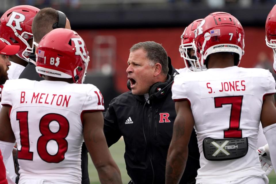 Rutgers has called a $150 million football facilities project “a top priority,” and promised head coach Greg Schiano, seen here coaching against Illinois on Oct. 30, in his contract that it would move ahead with planning “as soon as reasonably practicable.”