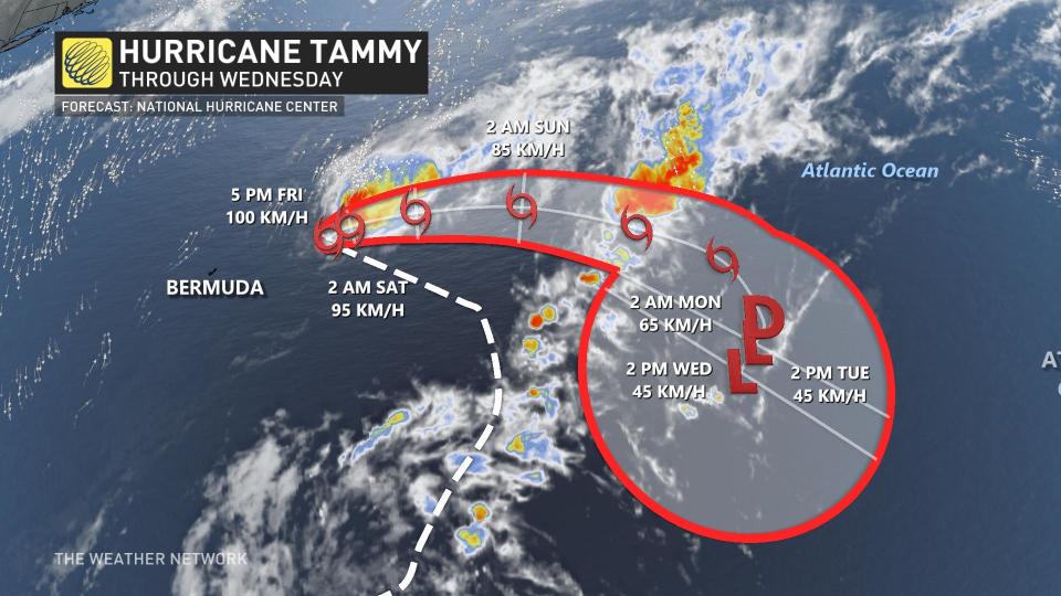 Tropical Storm Tammy Track October 27 2023