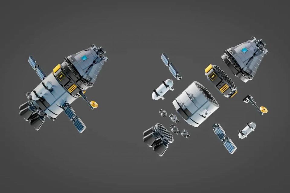 Konzeptbilder aus der Einreichung des Kerbal-Weltraumprogramms von Lego Ideas