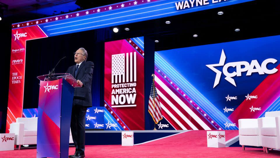 Wayne LaPierre addresses Conservative Political Action Conference in March in Maryland. - Sarah Silbiger/Reuters