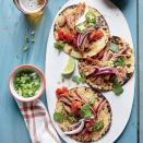 <p>Slow cooking tougher cuts of meat, such as beef brisket, gives you a meltingly tender texture. For tacos, serve the saucy barbacoa in tortillas with green and red onion, cilantro leaves, jalapeño slices, and fresh lime wedges.</p> <p><a href="https://www.myrecipes.com/recipe/slow-cooker-barbacoa-brisket" rel="nofollow noopener" target="_blank" data-ylk="slk:Slow Cooker Barbacoa Brisket Recipe;elm:context_link;itc:0;sec:content-canvas" class="link ">Slow Cooker Barbacoa Brisket Recipe</a></p>