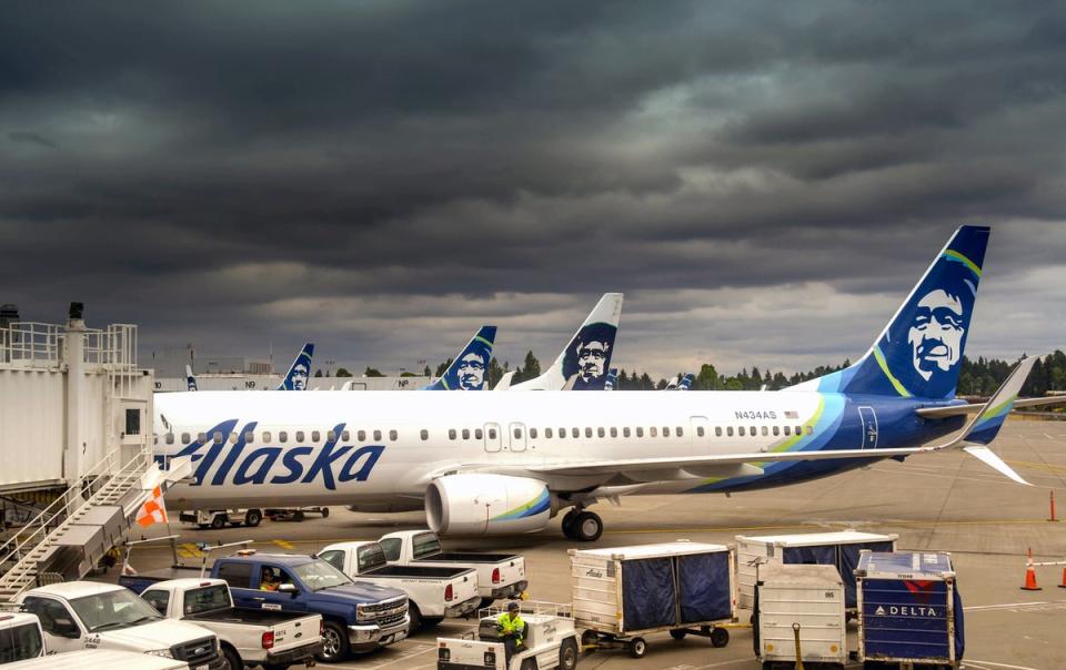 Alaska Airlines allegedly became confused after turning right into the path of another plane (Getty Images)