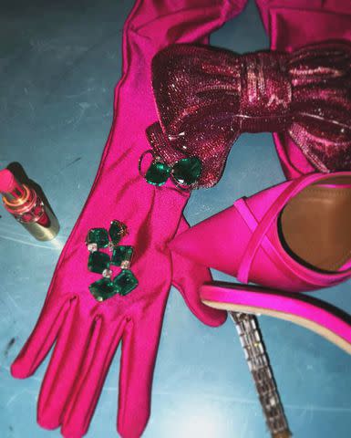 <p>Blake Lively/Instagram</p> Lively's bright link accessories