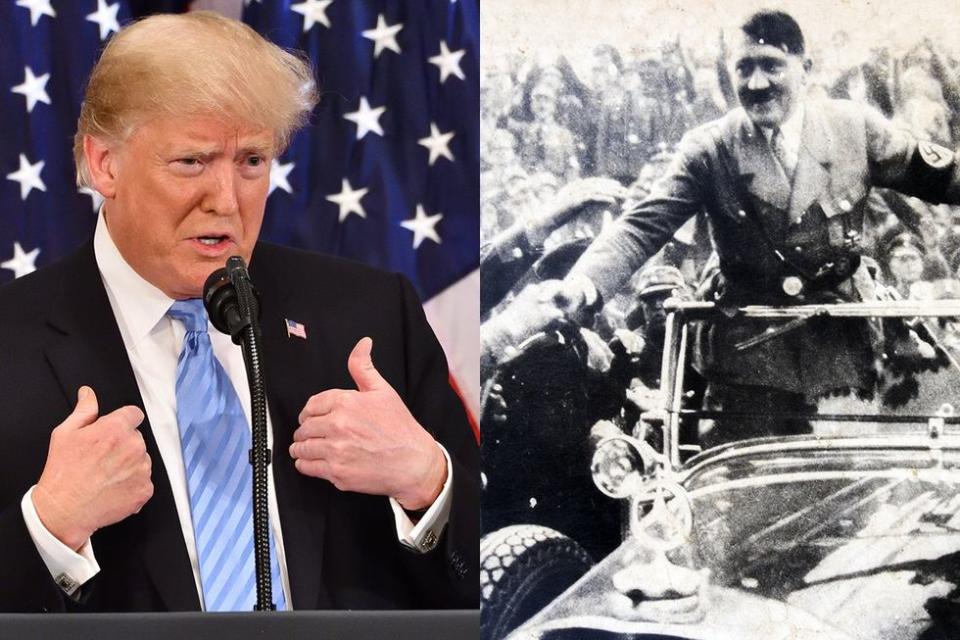 Donald J Trump Adolph Hitler