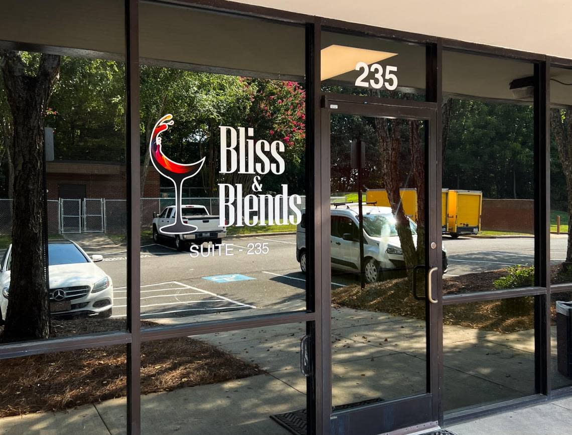 Bliss & Blends is located at 1811 Sardis Road North, Suite 235.