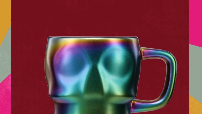 calavera skull mug