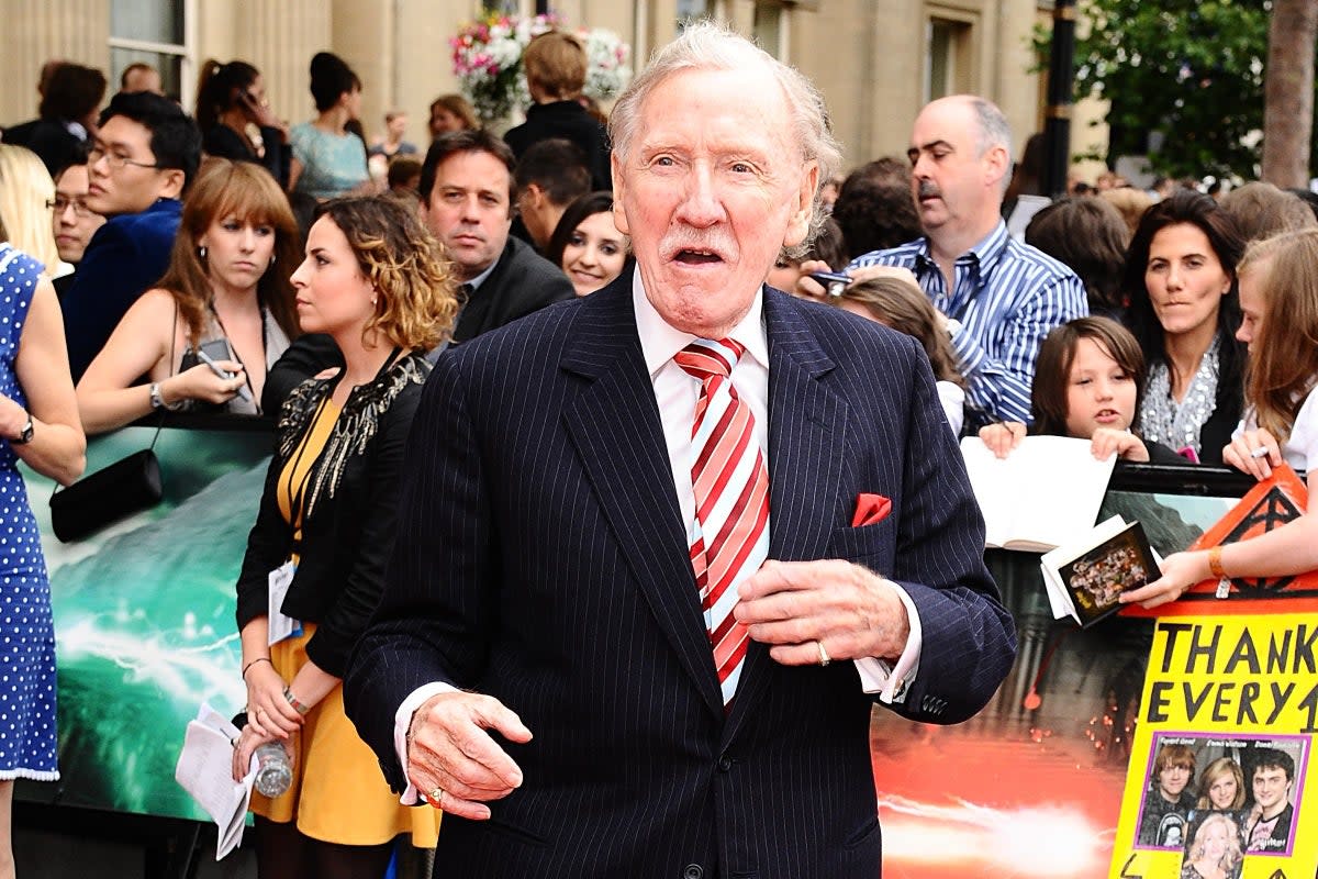 Leslie Phillips arriving for the world premiere of Harry Potter And The Deathly Hallows: Part 2 (Ian West/PA)