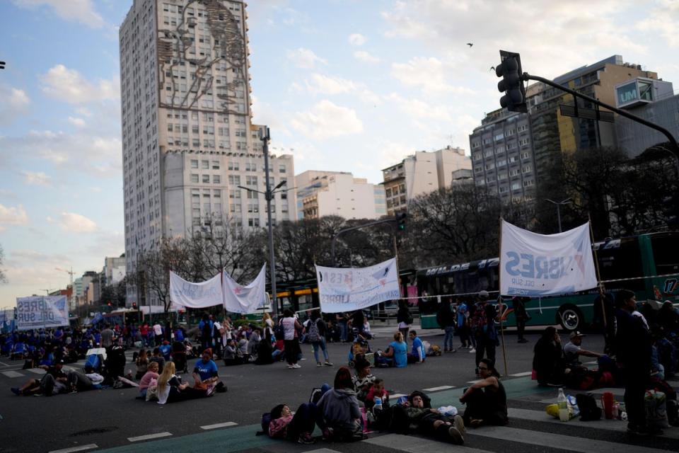 ARGENTINA-PROTESTA (AP)