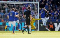 Football - Leicester City v Swansea City - Barclays Premier League - King Power Stadium - 18/4/15 Leicester City's Andy King scores their second goal Mandatory Credit: Action Images / Ed Sykes Livepic EDITORIAL USE ONLY.