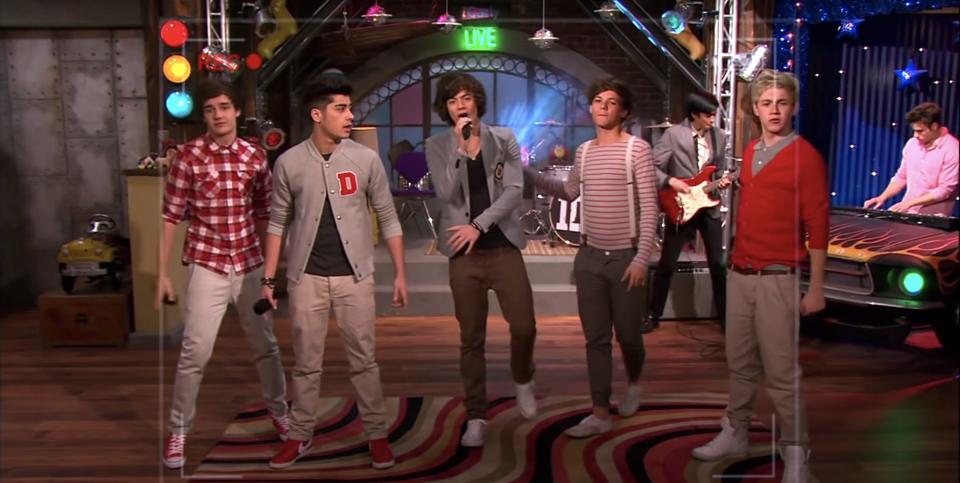 One Direction on "iCarly."