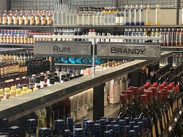 Inside the Cumberland County Alcoholic Beverage Control Commission store at Westwood Shopping Center in Fayetteville. The North Carolina legislature is considering whether to allow liquor stores to open on Sundays and holidays.
