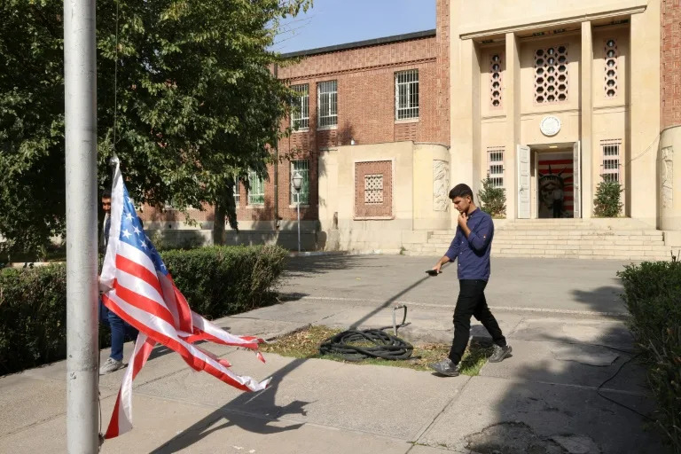 Whitney Wright visited the former US embassy in Tehran known as the "den of spies" (photographer)