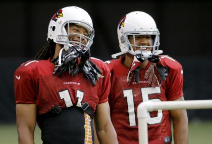 Larry Fitzgerald and Michael Floyd, not such a bad 1-2 receiving combo (AP Photo/Matt York)