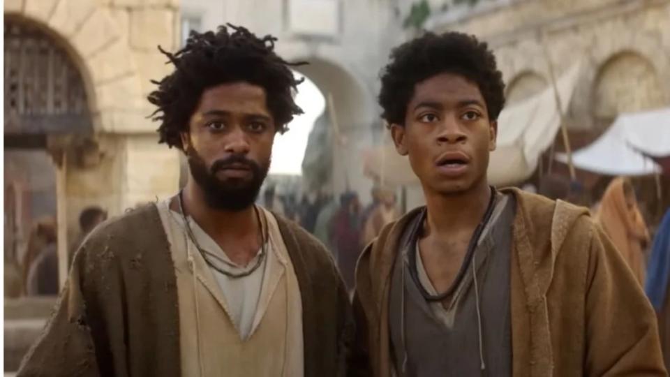 LaKeith Stanfield and RJ Cyler in "The Book of Clarence" (Sony)