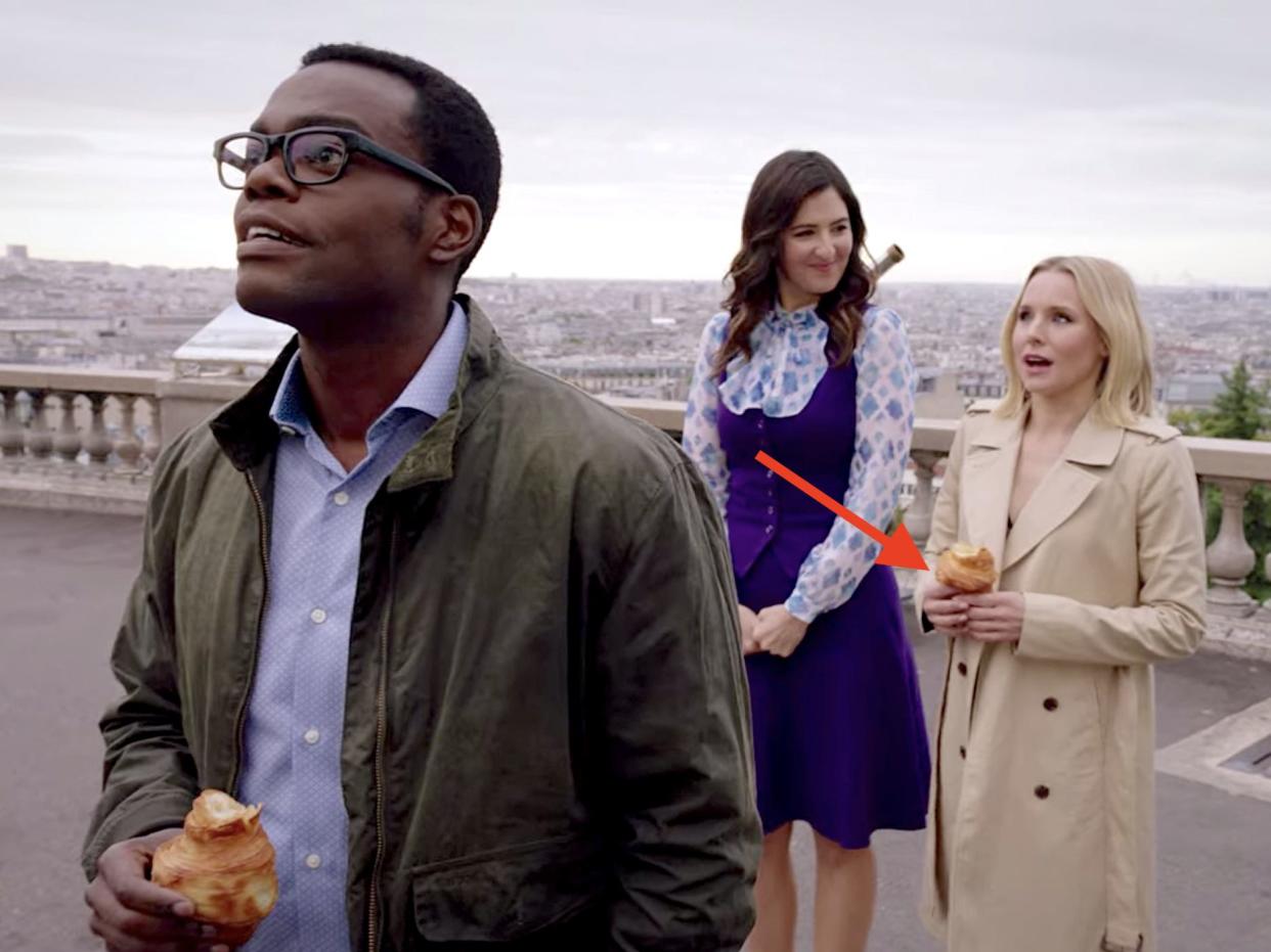 Chidi, Janet and Eleanor Paris The Good Place