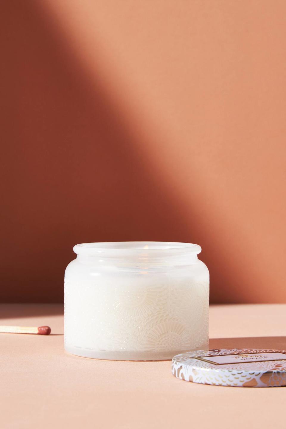 <p><a href="https://go.redirectingat.com?id=74968X1596630&url=https%3A%2F%2Fwww.anthropologie.com%2Fshop%2Fvoluspa-limited-edition-japonica-mini-jar-candle&sref=https%3A%2F%2Fwww.housebeautiful.com%2Fentertaining%2Fholidays-celebrations%2Fg29111122%2Fgifts-for-teachers%2F" rel="nofollow noopener" target="_blank" data-ylk="slk:Shop Now;elm:context_link;itc:0;sec:content-canvas" class="link ">Shop Now</a></p><p>Limited-Edition Japonica Mini Candle </p><p>$12.00</p><p>anthropologie.com</p><span class="copyright">Anthropologie</span>