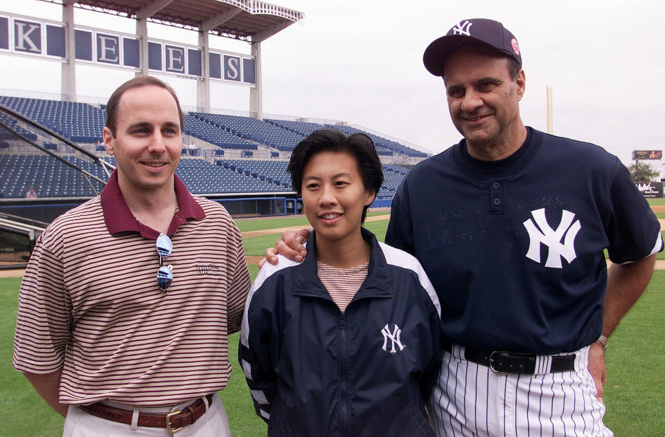 Ng with Yankees GM Brian Cashman and former manager Joe Torre circa 2000<span class="copyright">Linda Cataffo—NY Daily News Archive/Getty Images</span>