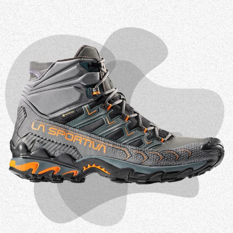 <p>Courtesy of REI</p><p>The La Sportiva Ultra Raptor II might have the most fearsome name of any boot on this list, but more importantly, it provides the performance to match. With its sticky rubber outsole, this men’s hiking boot serves up superb grip on all surfaces, from wet rocks to loose dirt and more, and its relatively low weight gives it a nimble feel. The upper features a Gore-Tex membrane to block raindrops and splashes while an an Ortholite foam insole creates a comfy ride for your feet.</p><p>[$199; <a href="https://clicks.trx-hub.com/xid/arena_0b263_mensjournal?q=https%3A%2F%2Fwww.avantlink.com%2Fclick.php%3Ftt%3Dcl%26mi%3D10248%26pw%3D261197%26ctc%3Dmj-besthikingboots-mcharboneau-1023-update%26url%3Dhttps%3A%2F%2Fwww.rei.com%2Fproduct%2F183605%2Fla-sportiva-ultra-raptor-ii-mid-gtx-hiking-boots-mens&event_type=click&p=https%3A%2F%2Fwww.mensjournal.com%2Fgear%2Fbest-hiking-boots%3Fpartner%3Dyahoo&author=Jack%20Haworth&item_id=ci02b8d096400c2605&page_type=Article%20Page&partner=yahoo&section=hiking%20boots&site_id=cs02b334a3f0002583" rel="nofollow noopener" target="_blank" data-ylk="slk:rei.com;elm:context_link;itc:0;sec:content-canvas" class="link ">rei.com</a>]</p>