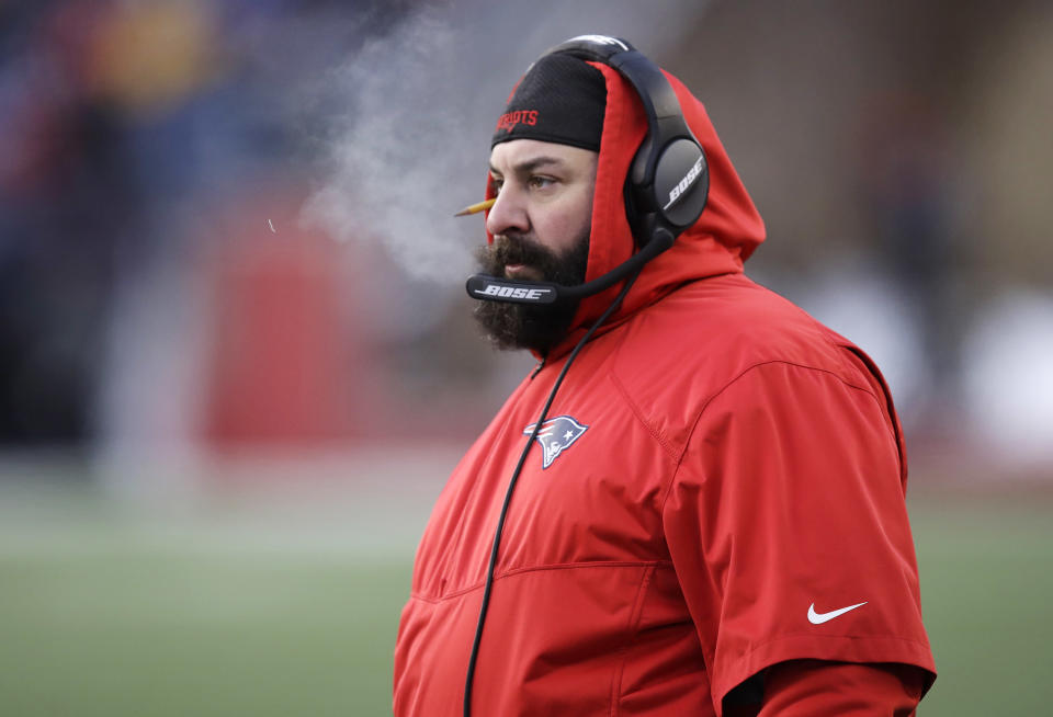 New England Patriots defensive coordinator Matt Patricia is a hot head coaching candidate, but who is he? (AP)