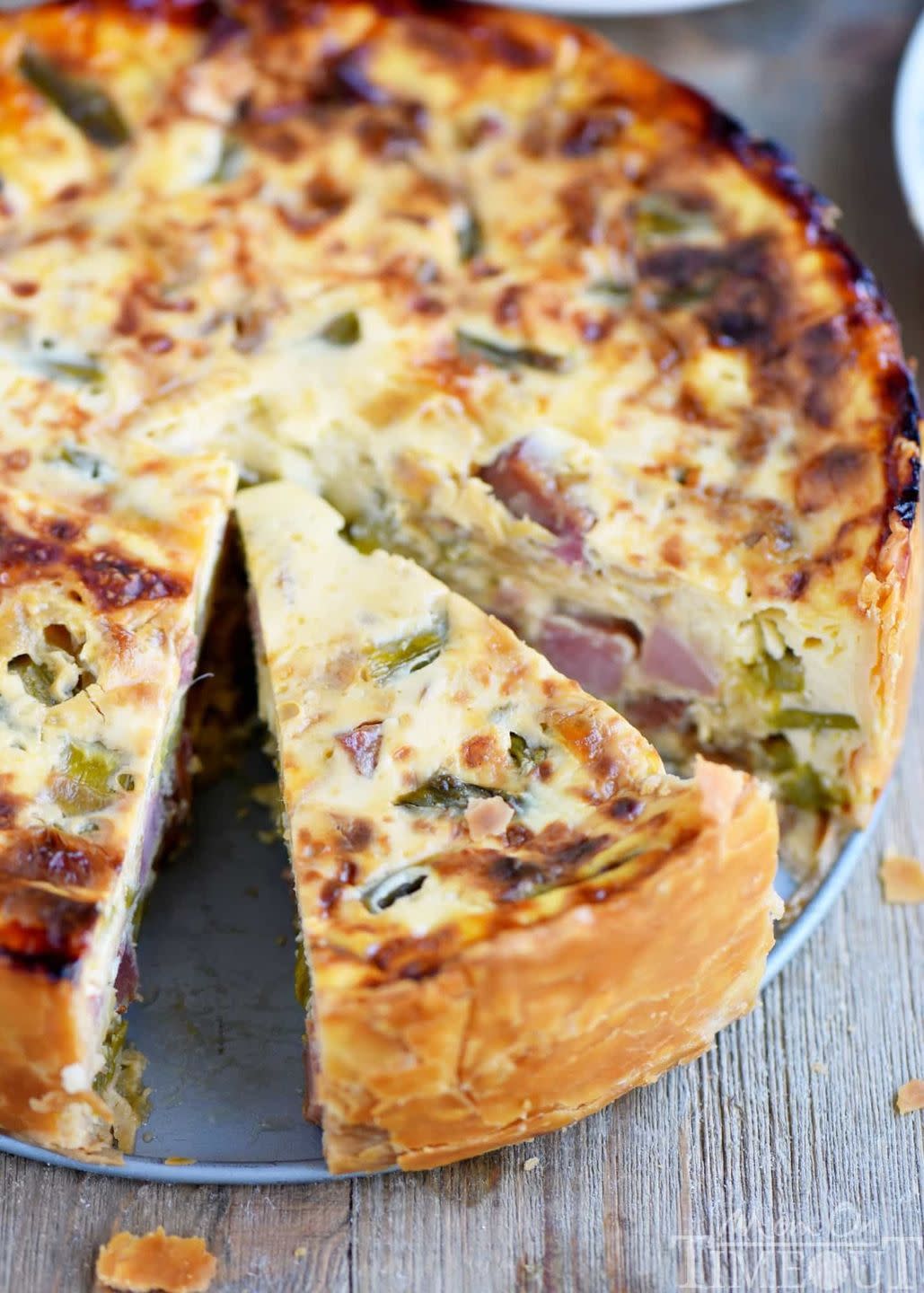 quiche recipes deep dish ham and asparagus quiche