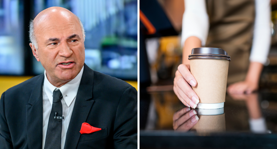 Kevin O'Leary and coffee