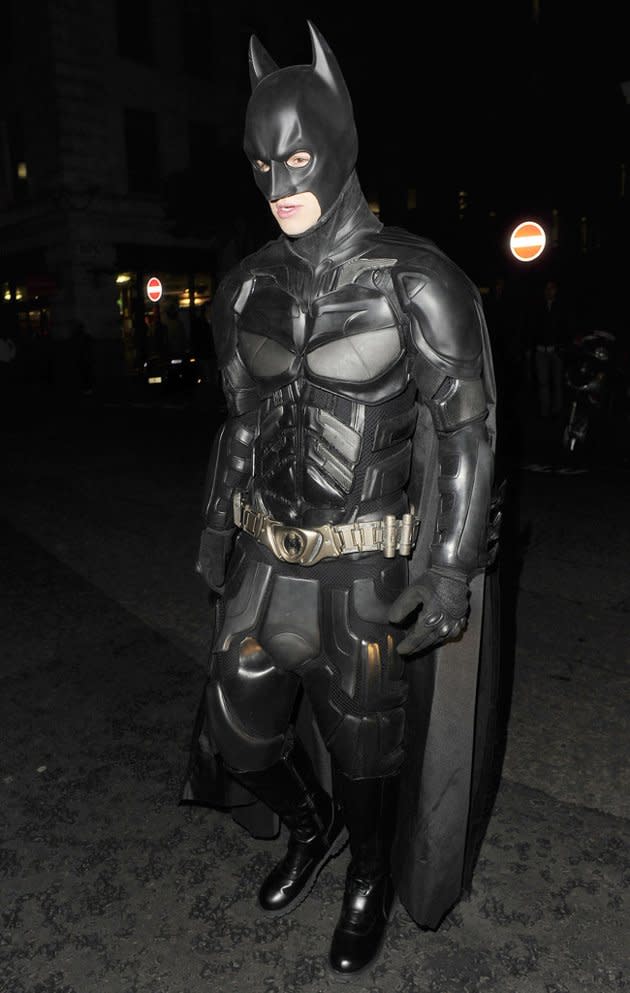 One Direction's Liam Payne showed off his muscles — well, his muscles for the night anyway — while dressed like the buff Batman. The 19-year-old partied the night away at the Funky Buddha nightclub in London. (10/28/2012)