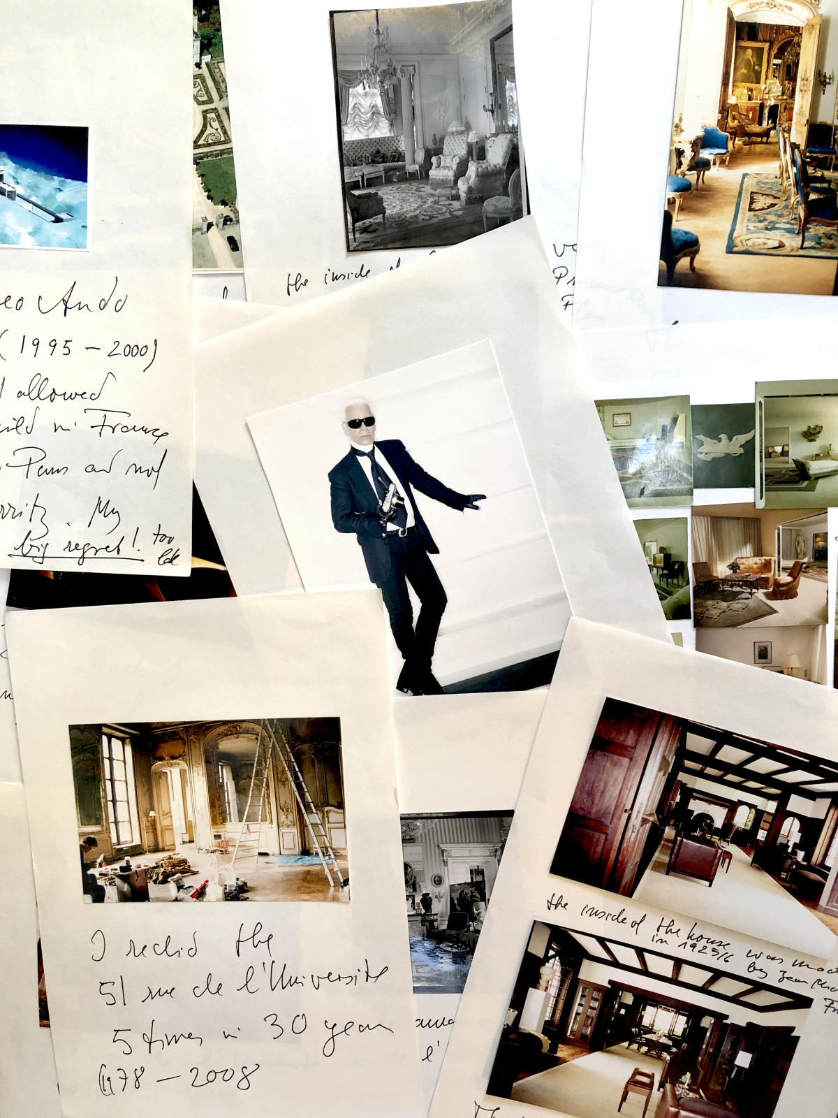 Lost Karl Lagerfeld Scrapbook Exalts His Incredible Homes, and One Regret