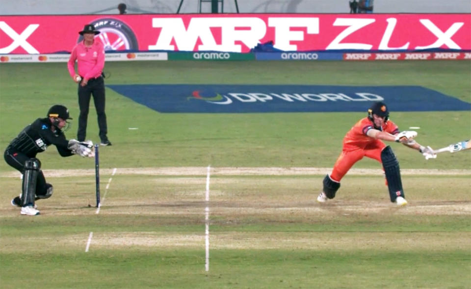 Tom Latham, pictured here at the Cricket World Cup.