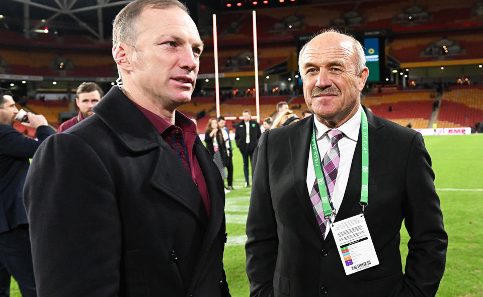 Darren Lockyer and Wally Lewis.