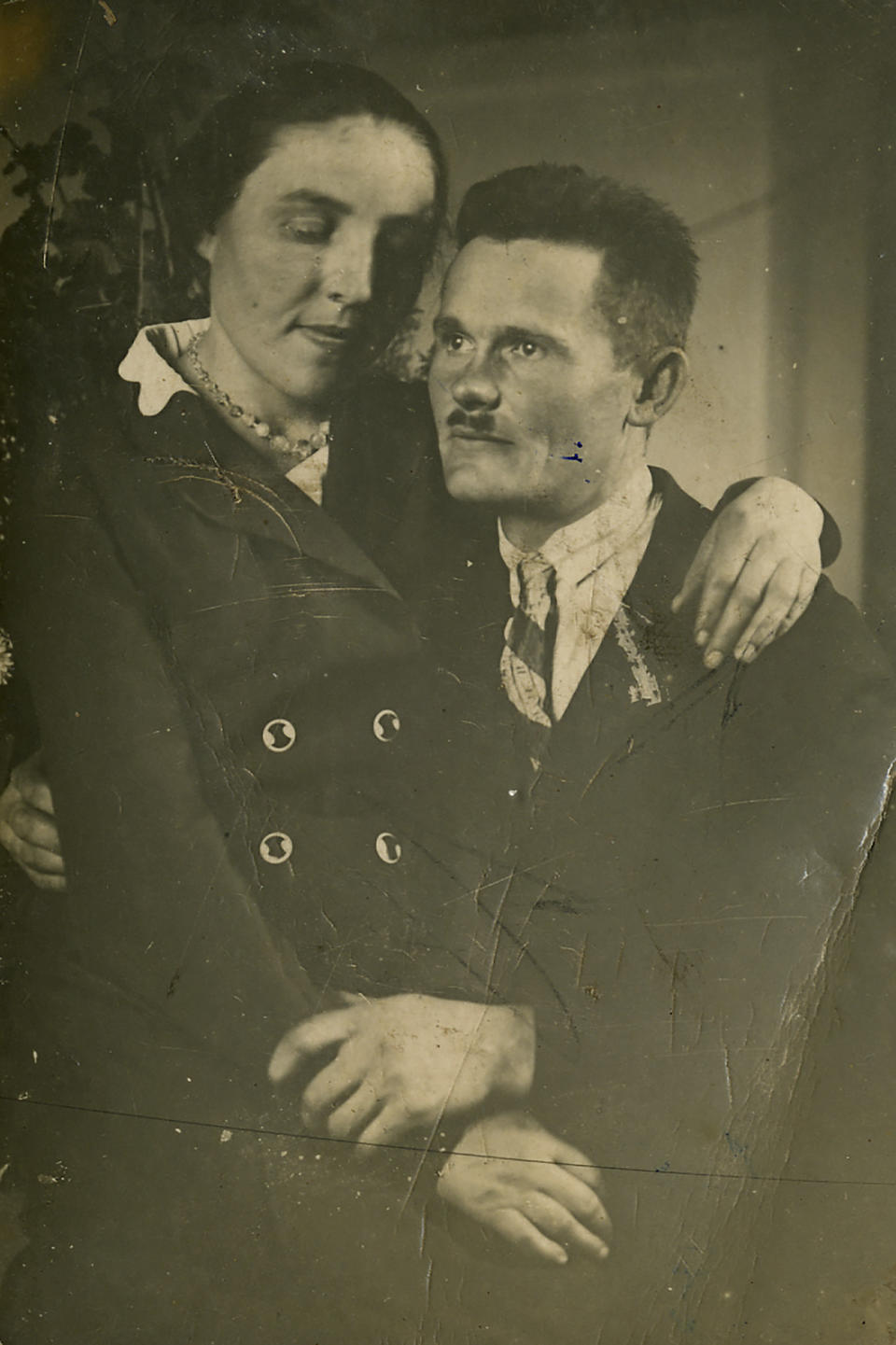 This undated photo shows Polish farmer Jozef Ulma with his wife Wiktoria. The Ulmas were killed with their seven children by the Nazis in 1944 for having sheltered Jews during World War II. The Ulma family, including a child that Wiktoria was pregnant with, are being beatified by the Vatican in a ceremonious Mass in their home village of Markowa, Poland, on Sunday, Sept. 10, 2023. (Mateusz Szpytma, Deputy head of Poland's IPN history institute via AP)