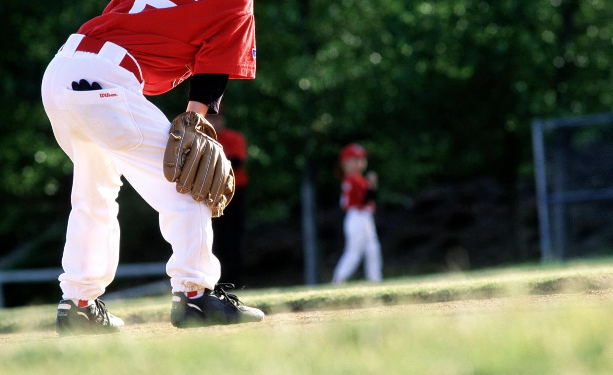 Little League baseball player