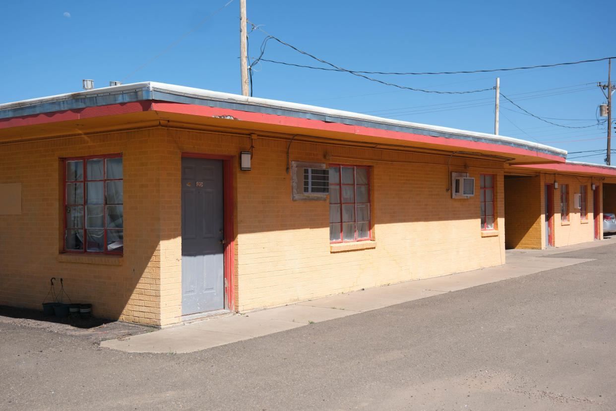 The proposed site for a veterans housing facility which is currently the Astro Motel in Amarillo.