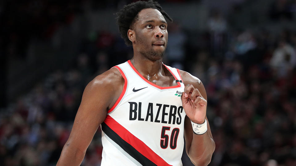 Former Portland Trail Blazers and Sacramento Kings player Caleb Swanigan has died of natural causes, aged 25. (Photo by Abbie Parr/Getty Images)