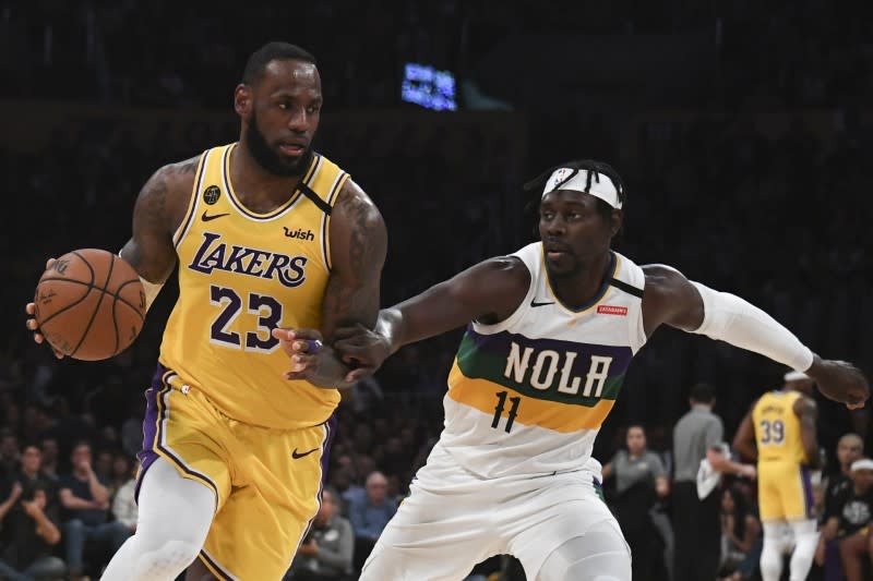 NBA: New Orleans Pelicans at Los Angeles Lakers