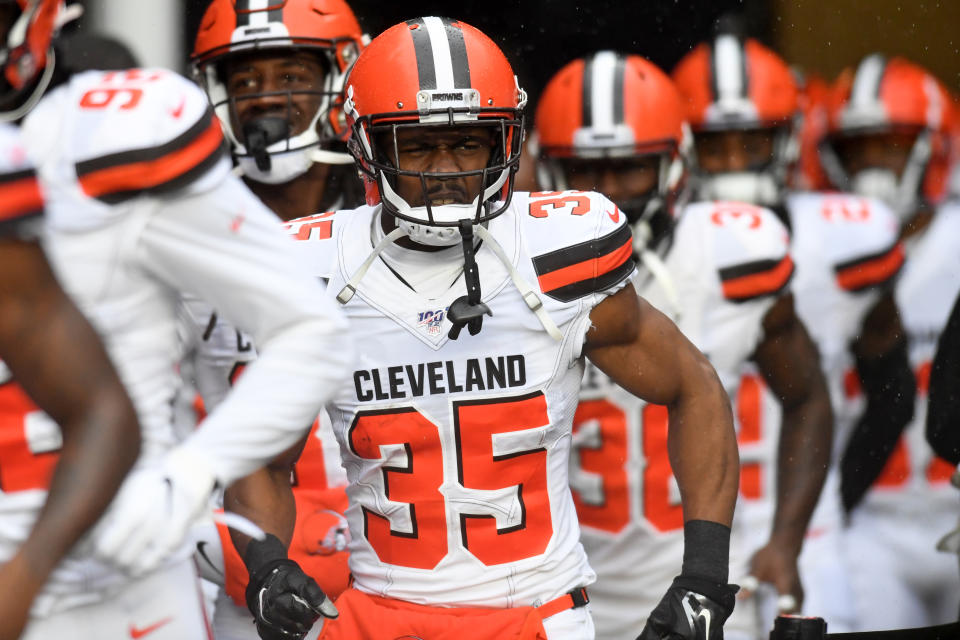 The Browns cut defensive back Jermaine Whitehead after offensive tweets. (Getty Images)