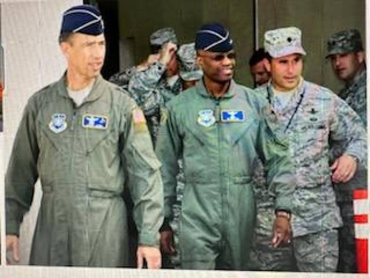 Maj. Gen. Edward L. Bolton Jr., an Erie native, is pictured here in the center at an earlier point in his career in the U.S. Air Force.