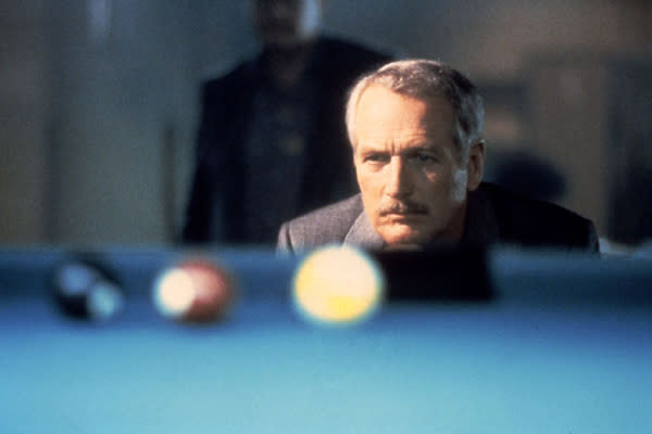 Paul Newman as Eddie Felson ("The Color of Money") - One of Newman's most beloved movie roles was that of pool shark/con man Eddie Felson in 1961's "The Hustler." He reprised the role 25 years later in Martin Scorsese's "The Color of Money," a high-stakes drama about an up-and-coming pool player named Vincent Lauria (Tom Cruise). While many critics considered the film to be an inferior followup to "The Hustler," the film has the distinction of being one of the first sequels in which an actor reprised the same role so many years later.