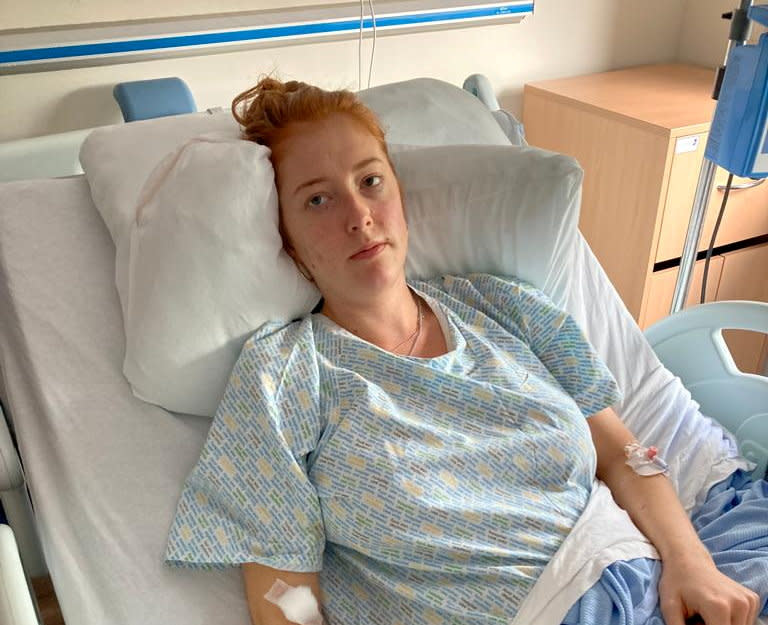 Student Alice Jenkins thought she had Covid but it was actually meningitis. (SWNS)