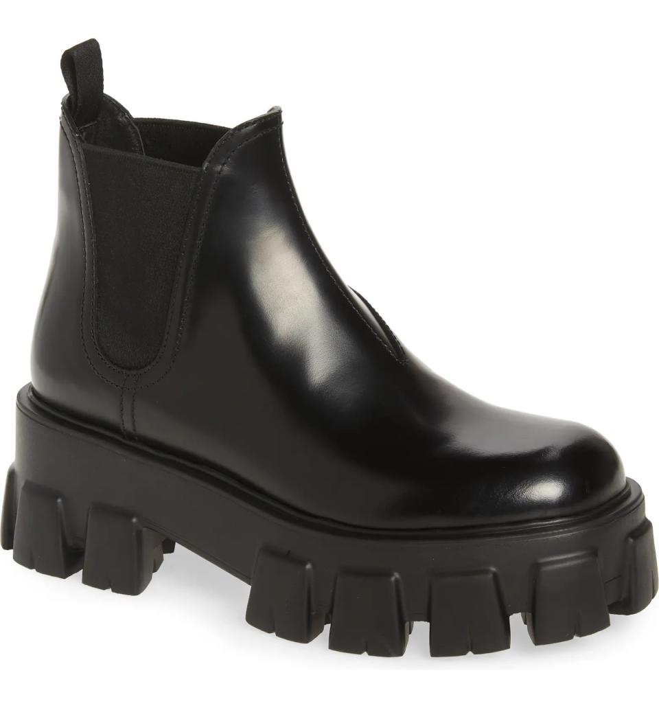 Prada lug sole boots