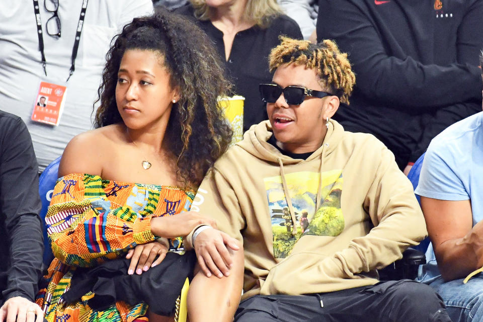 Naomi Osaka and YBN Cordae (Allen Berezovsky / Getty Images)