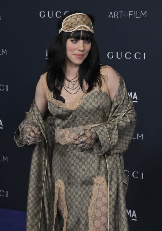 Billie Eilish attends the LACMA Art+Film gala at the Los Angeles County Museum of Art on November 5, 2022. The singer turns 22 on December 18. File Photo by Jim Ruymen/UPI