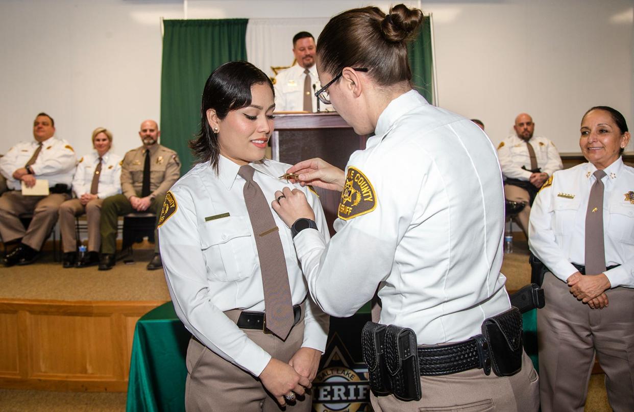 Marbella Martinez, 25, was appointed a corrections officer for the Salt Lake County Sheriff's Office on Jan. 11, 2024.